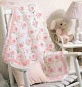 Leisure Arts 801089 Rosy Ruffles Baby Wrap by Anne Halliday