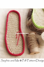 Sophie and me - Any Size Customized Crochet Sole Method Plus 4 standard sizes with instructions