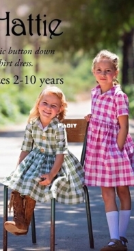 Violette Field Threads - Hattie, Classic Button Down Shirt Dress for Girls