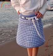 A Crocheted Simplicity - Jennifer Pionk - Houndstooth Girls Skirt