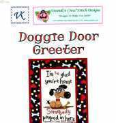VK VeeandCo Cross Stitch - Doggie Door Greeter