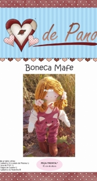 Atelier Coraçao de Pano - Day Carlson - Mafe Doll - Boneca Mafe - Portuguese