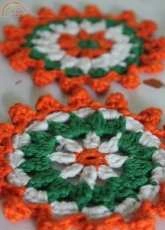 Inhaken -Coaster with pumpkin border - Dutch - Free