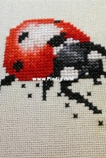 Ajisai Designs - Ladybug and Daisy, Blackwork