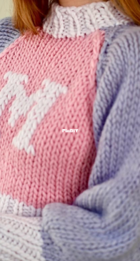 Letter Knit by  Marzia Kjellberg - Mai Accents