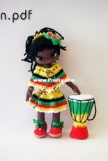 Dona and her djembe