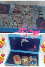 Caixa em decoupage e sabonetes