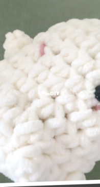 Crochet Ghost with Missing Eye