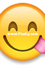 Emoji Cross Stitch - Face Savouring Delicious Food