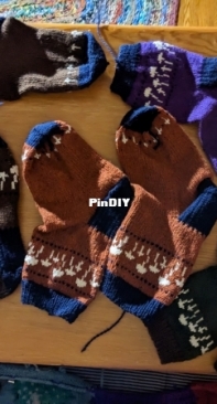 Circle of the Fae Mushroom Socks by Sophie Skinner-Free