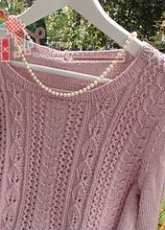 Petals and Pearls Sweater by Anne B Hanssen