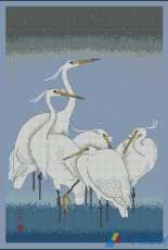 Anchor Maia 5678000-01128 - Herons in Snow PCS