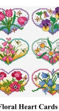 Creative Poppy - Floral Heart Cards by Lesley Teare