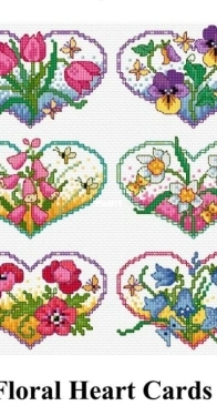 Creative Poppy - Floral Heart Cards by Lesley Teare