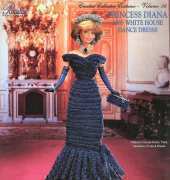 Paradise Publications - Crochet Collector Costume Vol. 56 - P067  Princess Diana 1985 White House Dance Dress