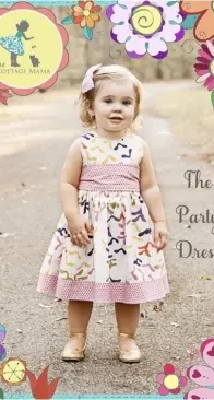 The Cottage Mama - The Party Dress  - Size 6 months - 10 years