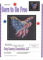 Cody Country Crossstitch #123-Born To Be Free By Hearther Lang/Rae Dawn Howard