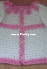 Petal collar cardigan