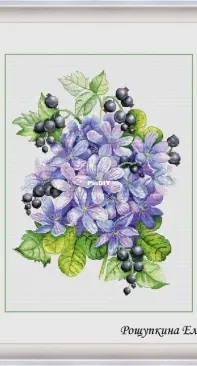 Bouquet with Currants by Elena Roshchupkina