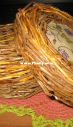 Weaving from newspaper tubes