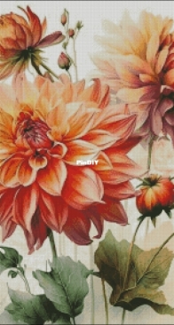 Magic Dahlias by Katrusiny Rukodelki XSD & PCS