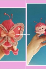 Crochet Art Design- Maria Muller - Pattern for butterfly Cynthia - German