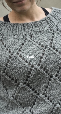 Diamond chunky pullover - Neringa Ruke