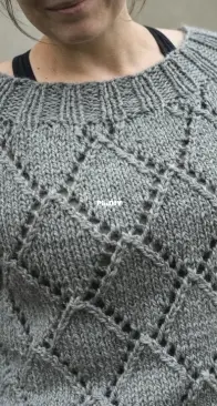 Diamond chunky pullover - Neringa Ruke