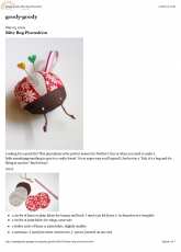Goody-Goody- Bitty Bug Pincushion-Free Pattern