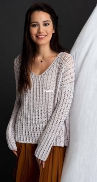 The Perfect Knitter / Aperfectloop - Natasha Robarge - Rhythmite Pullover - Пуловер Rhythmite - Russian Translated