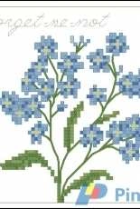 Serendipity Designs Floral Elegance Collection - L-218 Forget-Me-Not