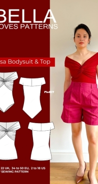 Bella Loves Patterns - Lisa Bodysuit and Top - Sizes 6-22