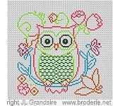Broderie.net - Grandsire Jean-Louis - Mini Chouette