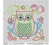 Broderie.net - Grandsire Jean-Louis - Mini Chouette