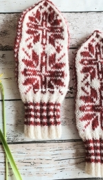 Korsrose Mittens by Jørgen Johnsen-Norwegian-Free