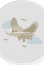 Daily Cross Stitch - Flying Dumbo