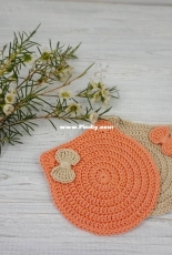 Tikva patterns - Yullia Mozhaiska - Cat Coaster