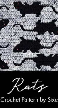 Sixel Design - Alexis Sixel - Rats Mosaic Crochet Pattern