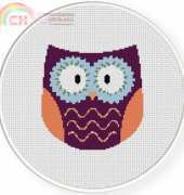 Daily Cross Stitch - Hippie Owl
