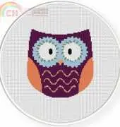 Daily Cross Stitch - Hippie Owl