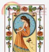Lesley Teare LJT068 Art Deco Rose Lady