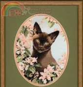 Heritage Stitchcraft JSBC304 Burmese Cat by John Stubbs XSD