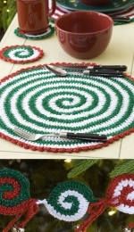 Red Heart - Mary Jane Protus - LW1898 - Pinwheels for Table and Tree - Free