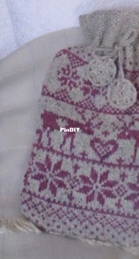 Nordic Hot Water Bottle Cover by Marie Wallin-Free
