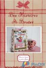 Des Histoires a Broder DHAB - Planche a boutons Les petites Elegantes