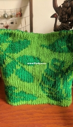 Leafy Reversible Cowl by Noel Schroeder-Free