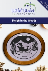 Wild Violet Cross Stitch - Sleigh In The Woods - Free