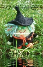 Toy Fabric - Natalia Eremenko -  Witch - Russian - Free