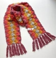 KAME Crochet Patterns - K.A.M.E. crochet - Krisztina Anna - Elemmirë Scarf - Free