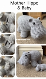 Lau Loves Crochet - Laura Loves Crochet - Laura Sutcliffe - Mother Hippo and Baby